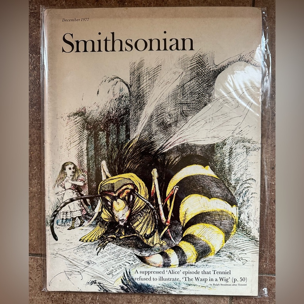 Vintage Alice in Wonderland Smithsonian Magazine December 1977